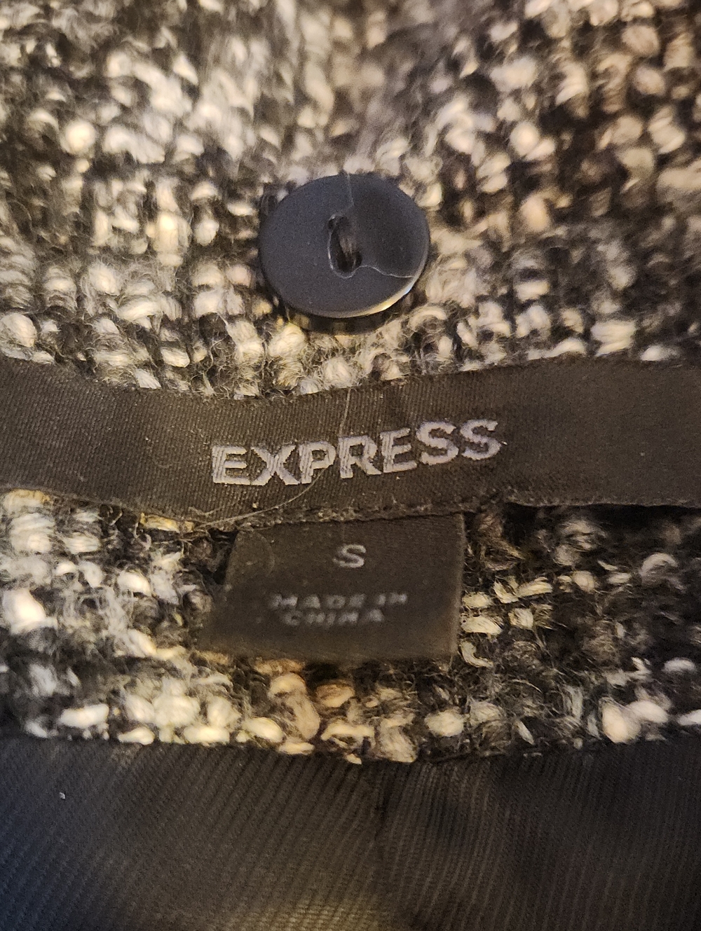 Express Button-Up Collared Trench Coat - Size Small - Picture 2 of 8